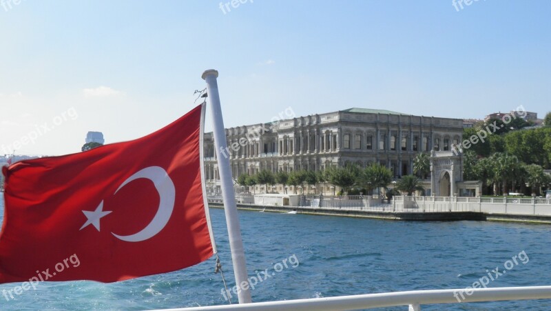 Turkey Bosphorus Turkish Flag Free Photos