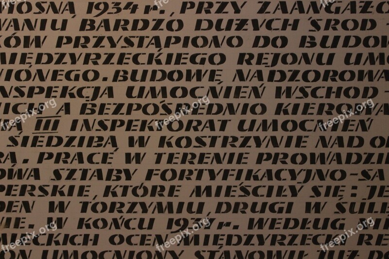 Graffitti Letters Polish Military Reinforcement