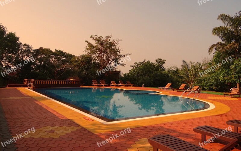 Pool Swimming Pool Water Blue Vacation