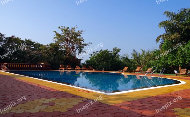 Pool Swimming Pool Water Blue Vacation