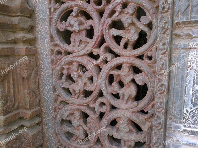 Carvings Stone Temple Ancient Chandramauleshwara