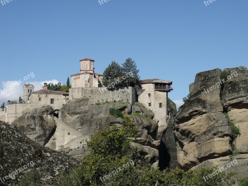 Saint Metheors Greece Saint Metheora Monasteries Free Photos