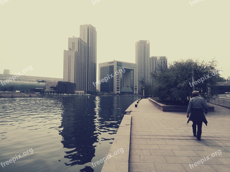 Haihe Riverside Tianjin Bay Square River Center Plaza Free Photos