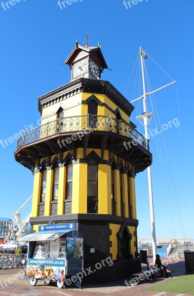 Clocktower Tower Architecture Cape Town South Africa