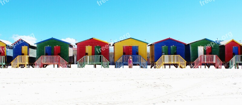 Beach Muizenberg Cape Town Indian Ocean Cabins