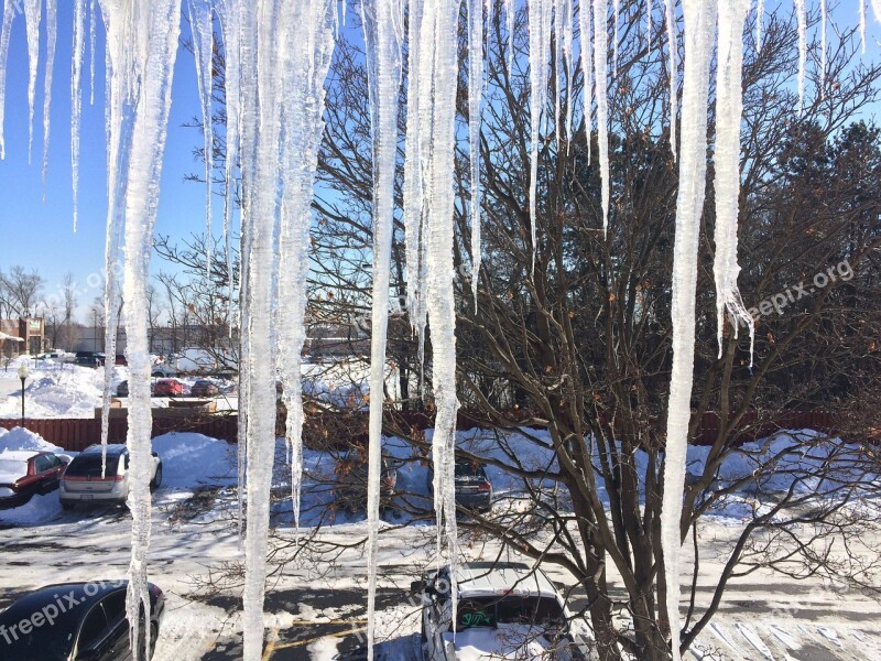 Winter Icicle Cold Ice Snow