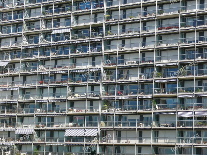 Building Apartment Terrace Architecture Apartment Terrace