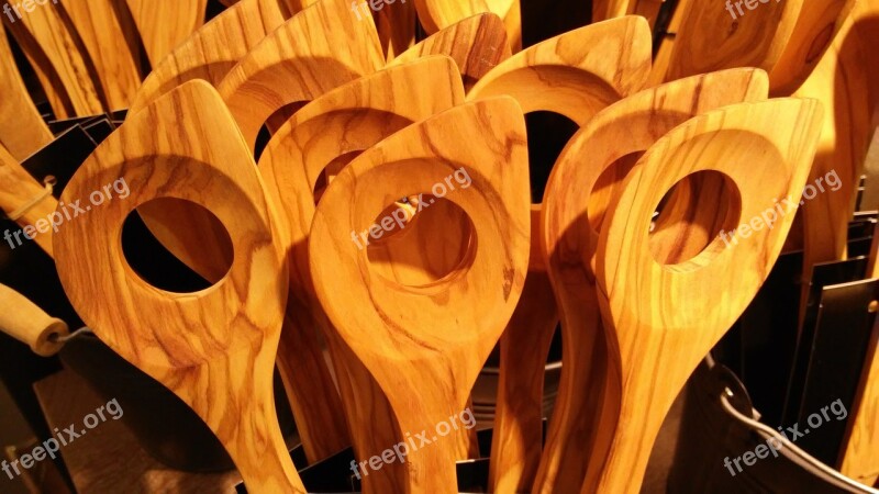 Wooden Spoon Olive Wood Cook Wood Kitchen