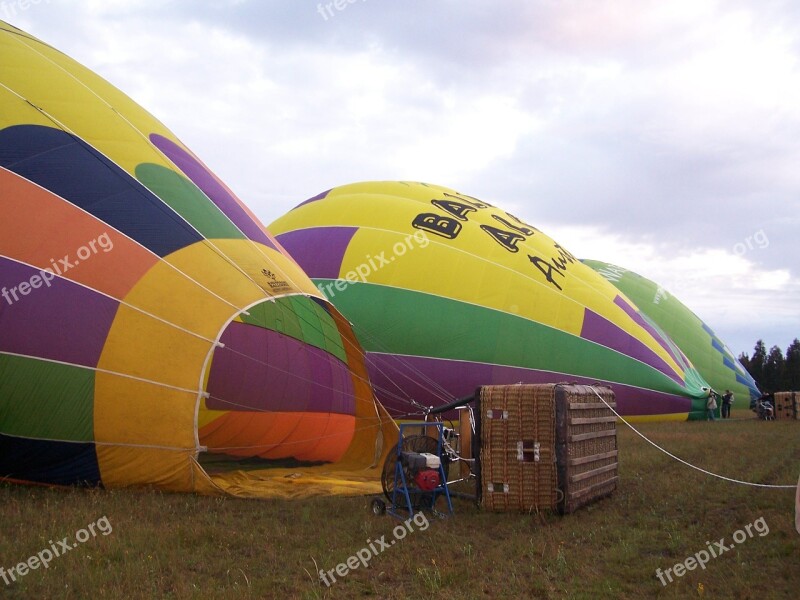 Hot Air Balloon Flight Inflate Free Photos