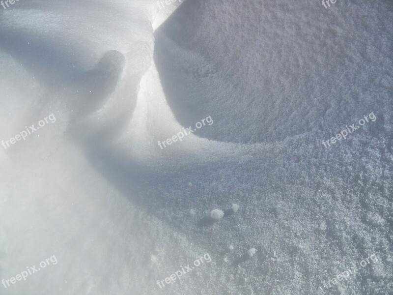 Fresh Powder Snow Sparkle Swirls Free Photos