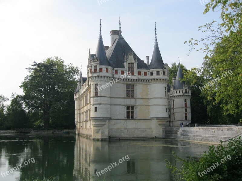 Castle Architecture Azay-le-rideau Loire Free Photos