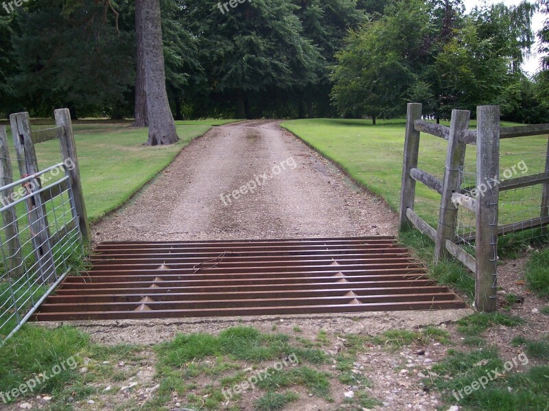 Cattle Grid Countryside North Downs Kent Sittingbourne