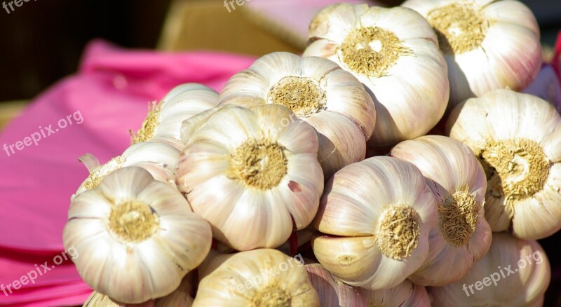 Cloves Of Garlic Market Vegetable Kitchen Free Photos