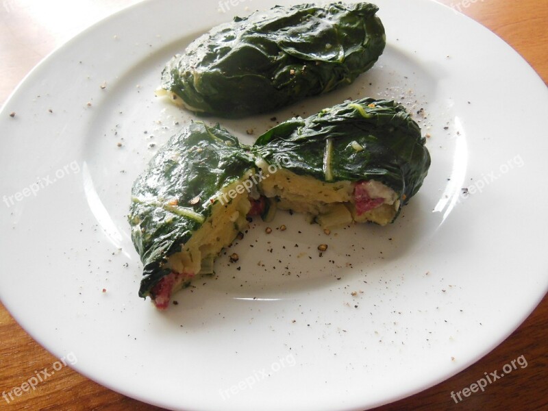 Chard Bacon Cheese Specialty Capuns