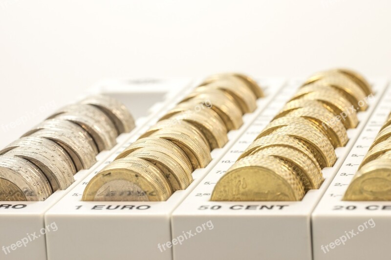 Money Coins Euro Currency Specie