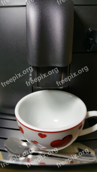 Coffee Tea Cup Valentine's Day Heart