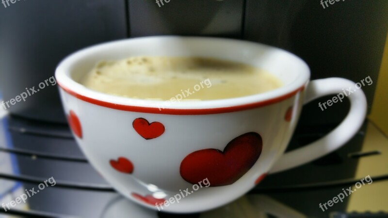 Coffee Tea Cup Valentine's Day Heart