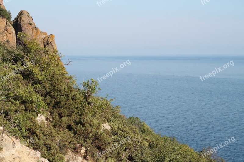 Sea Mountains Fiolent Crimea Sky