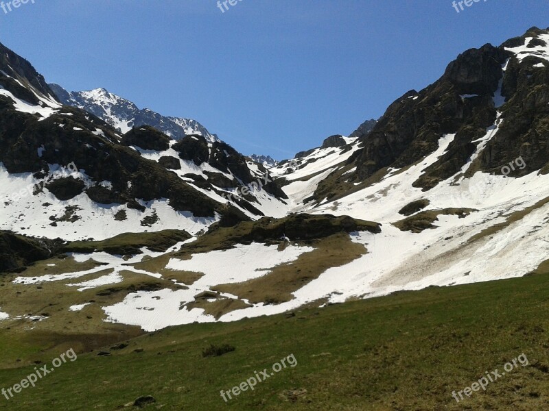 Mountain Col Landscape Nature Hiking