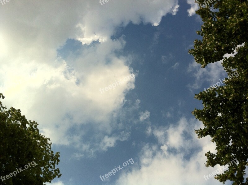 Clouds Sky Blue Clouds Form White