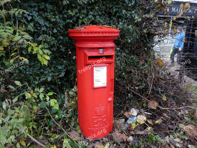 Post Box Red English Mail British