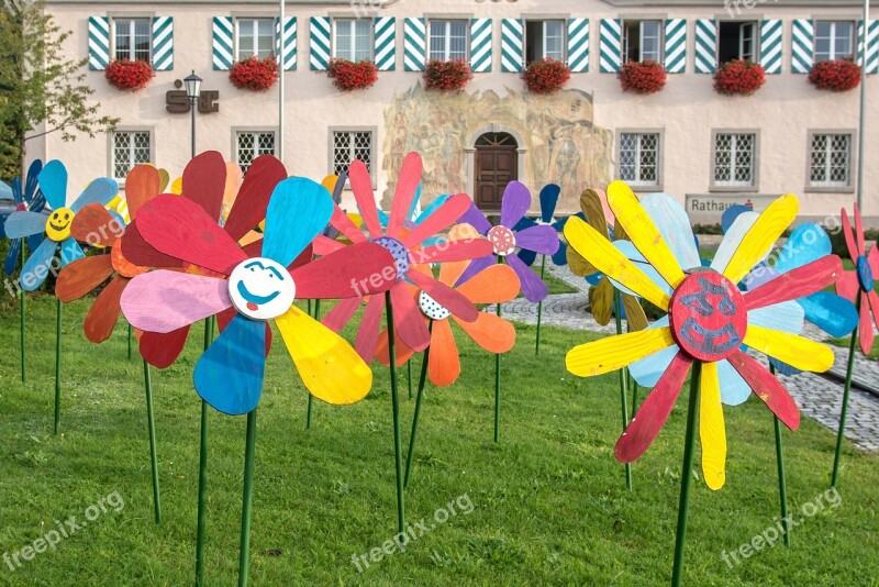 Garden Flowers Art Deco Decoration