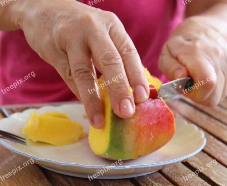 Mango Hand Fruit Cut Knife