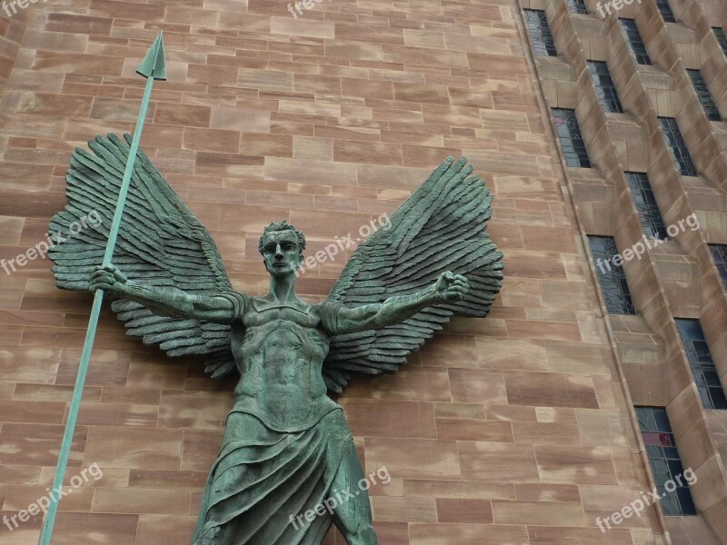 Saint Michael Angel Sculpture Victory