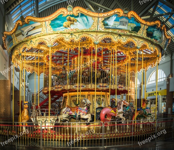 Carousel Horse Amusement Carnival Park