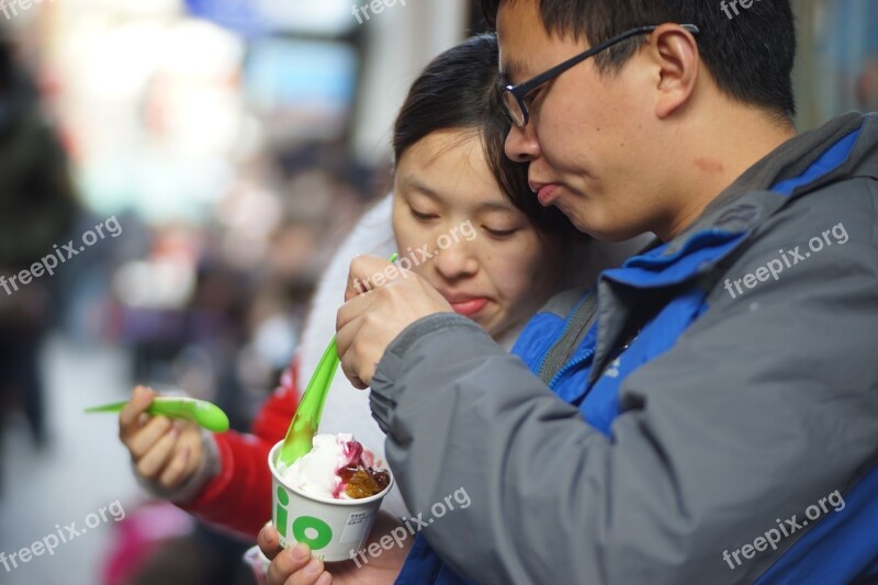 Couples Love Shanghai Warm Winter Free Photos