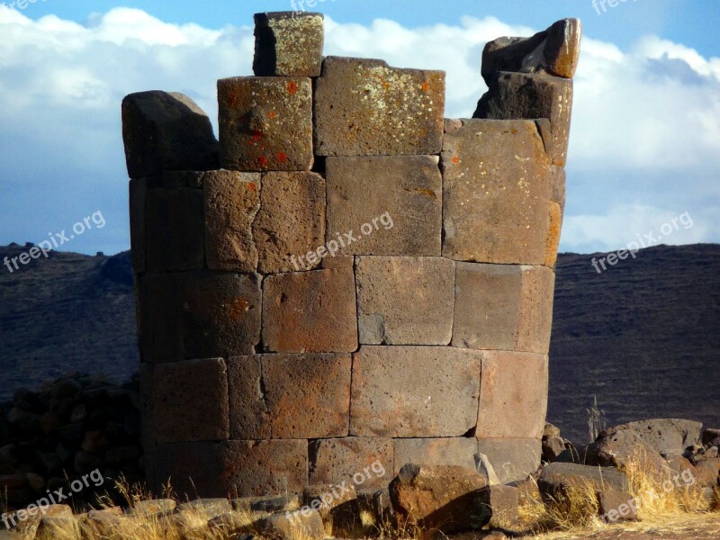 Ruin Inca Peru Free Photos