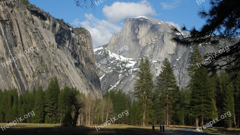 Yosemite Half Dome California Park Landscape