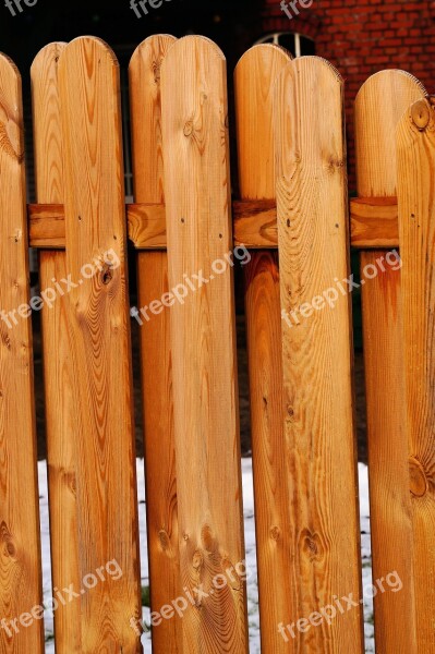 Fence Wood Fence Limit Paling Demarcation