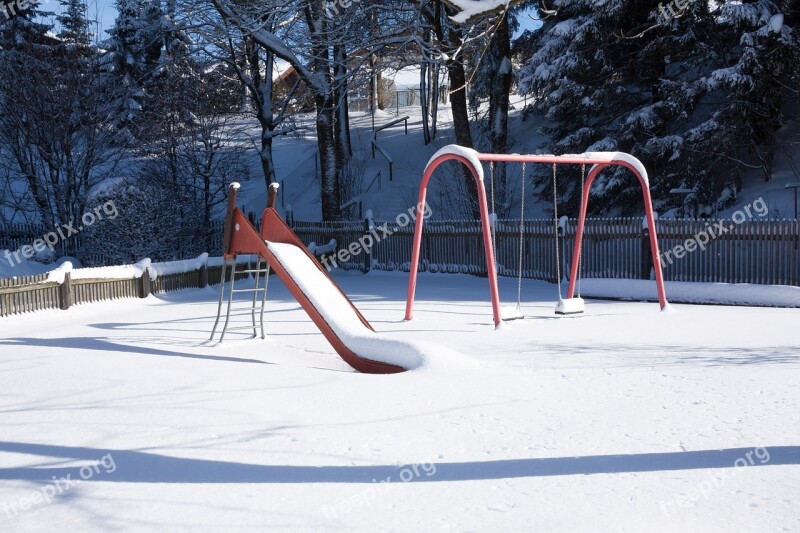 Children's Playground Slide Swing Playground Play