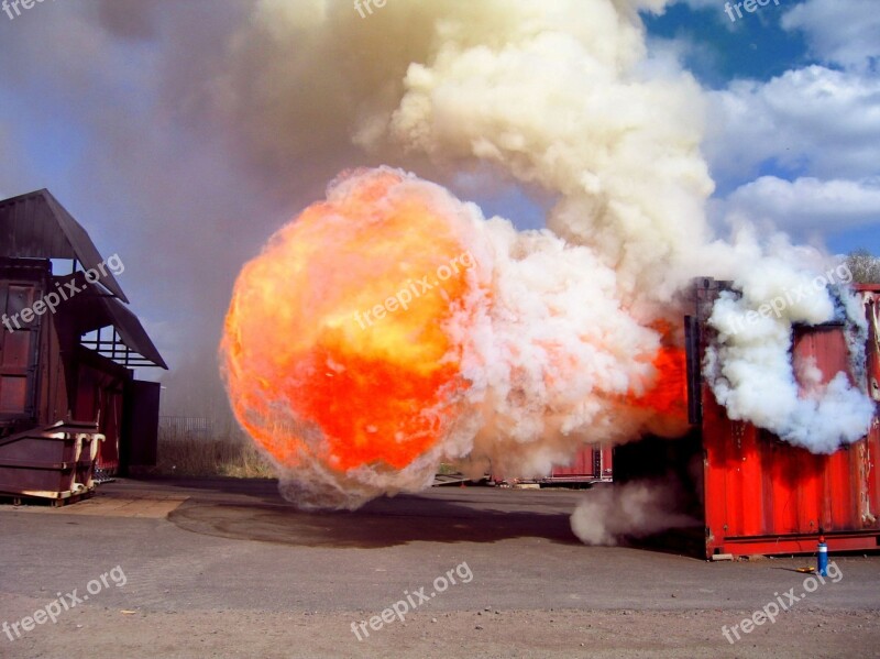 Fire Explosion Training Backdraft Free Photos