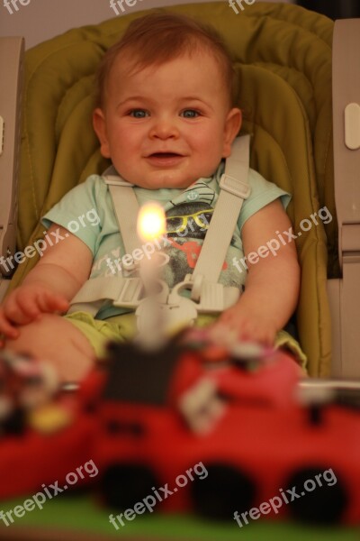 Birthday Cake Candle Baby Boy