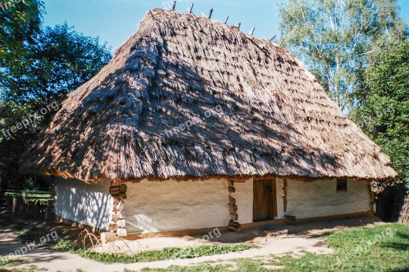 Hut House Village Subsistence Farming Ukraine