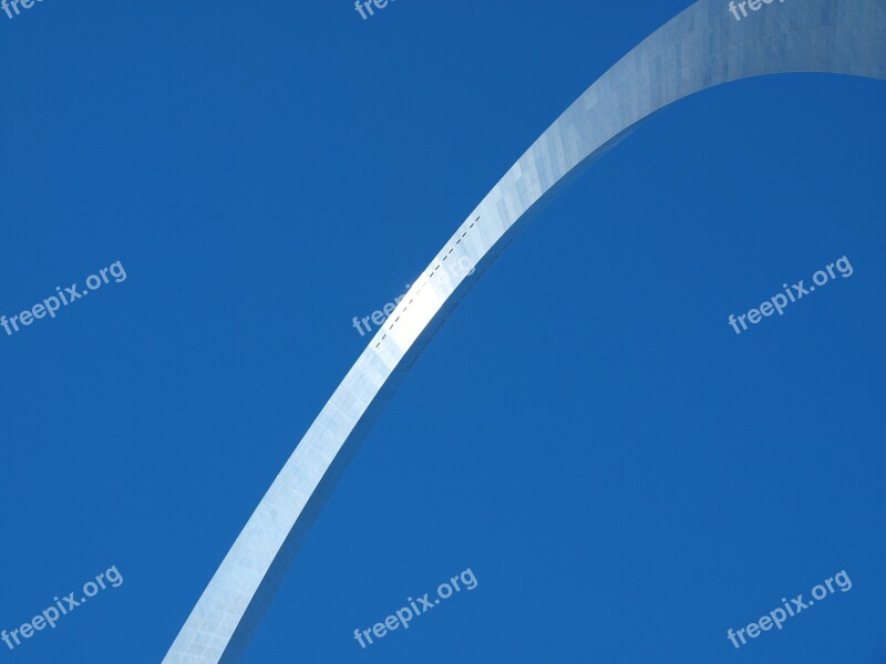 Saint Louis Arch Steel Monument Missouri