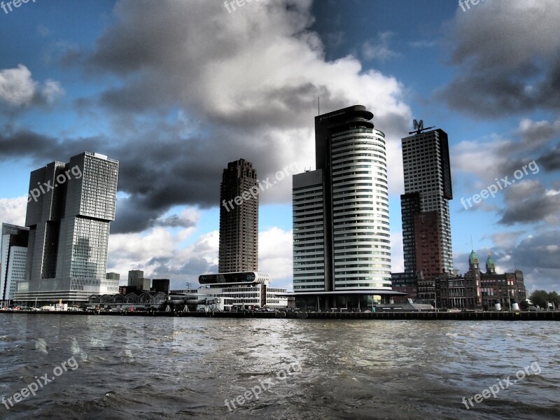 Netherlands Rotterdam Clouds Free Photos