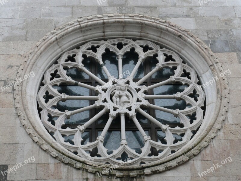 Church Architecture Italy Friuli Rose Window