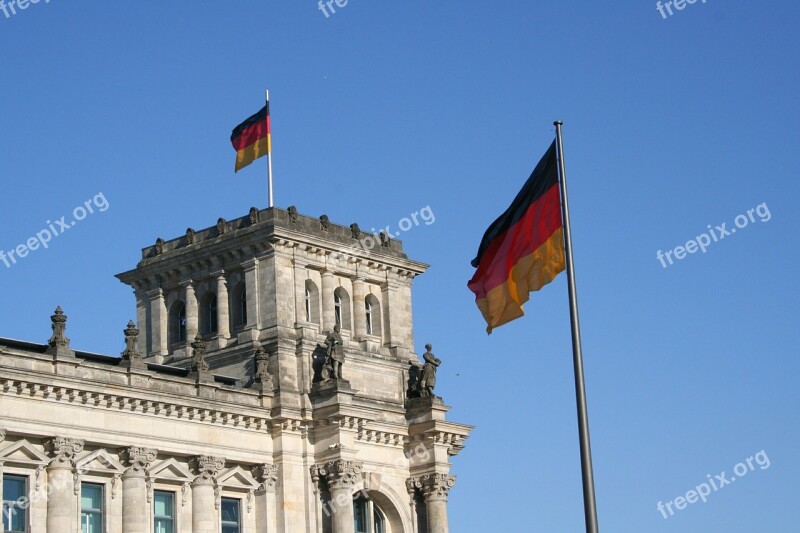 Reichstag Germany Old Building Berlin Parliament