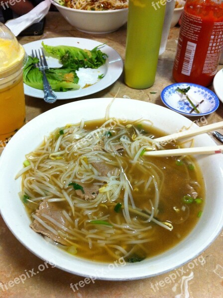 Pho Soup Food Vietnamese Asian