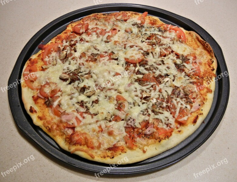 Pizza Pepperoni Tomato Cheese Bacon