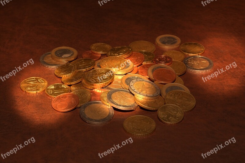 Coins Euro Specie Metal Light