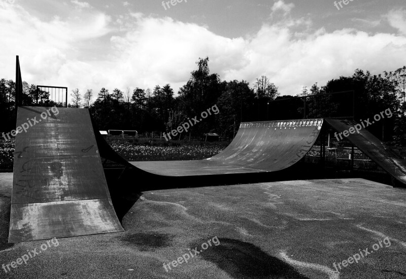 Ramp Image Black And White Free Photos