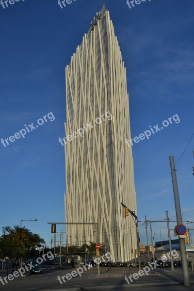 Tower Sky Architecture Buildings Barcelona