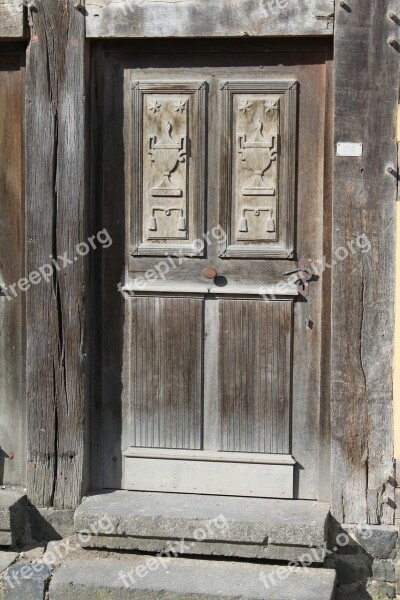 Door Wooden Door Old Input Wood