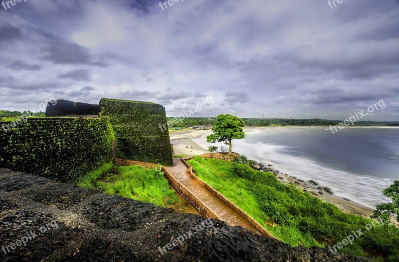 Bekal Fort Kerala Sea Ocean