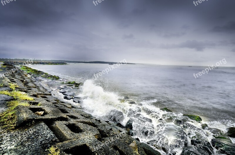 Kerala Sea Shores Nature Sea View