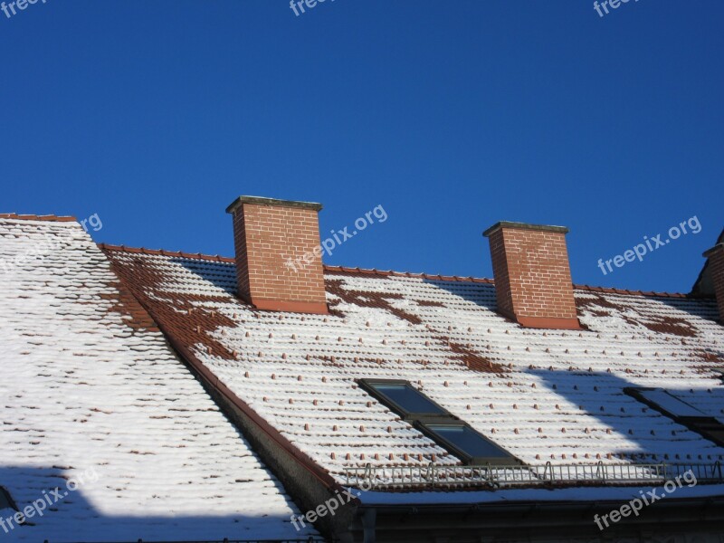 Roof Snow Fireplaces Winter Tile